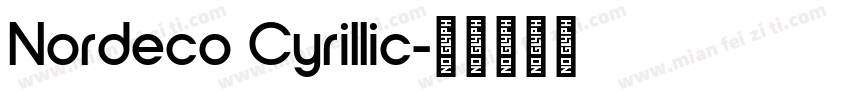 Nordeco Cyrillic字体转换